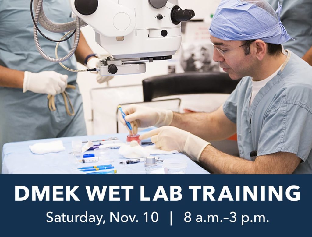 DMEK wet lab training Eversight