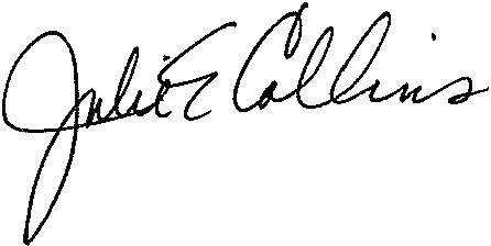 Julie Collins signature