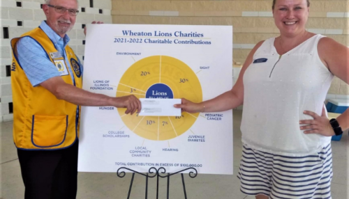 Wheaton Lions Charities lions gift honors wishes