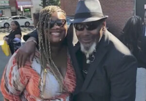 Crystal Jones and her late father.