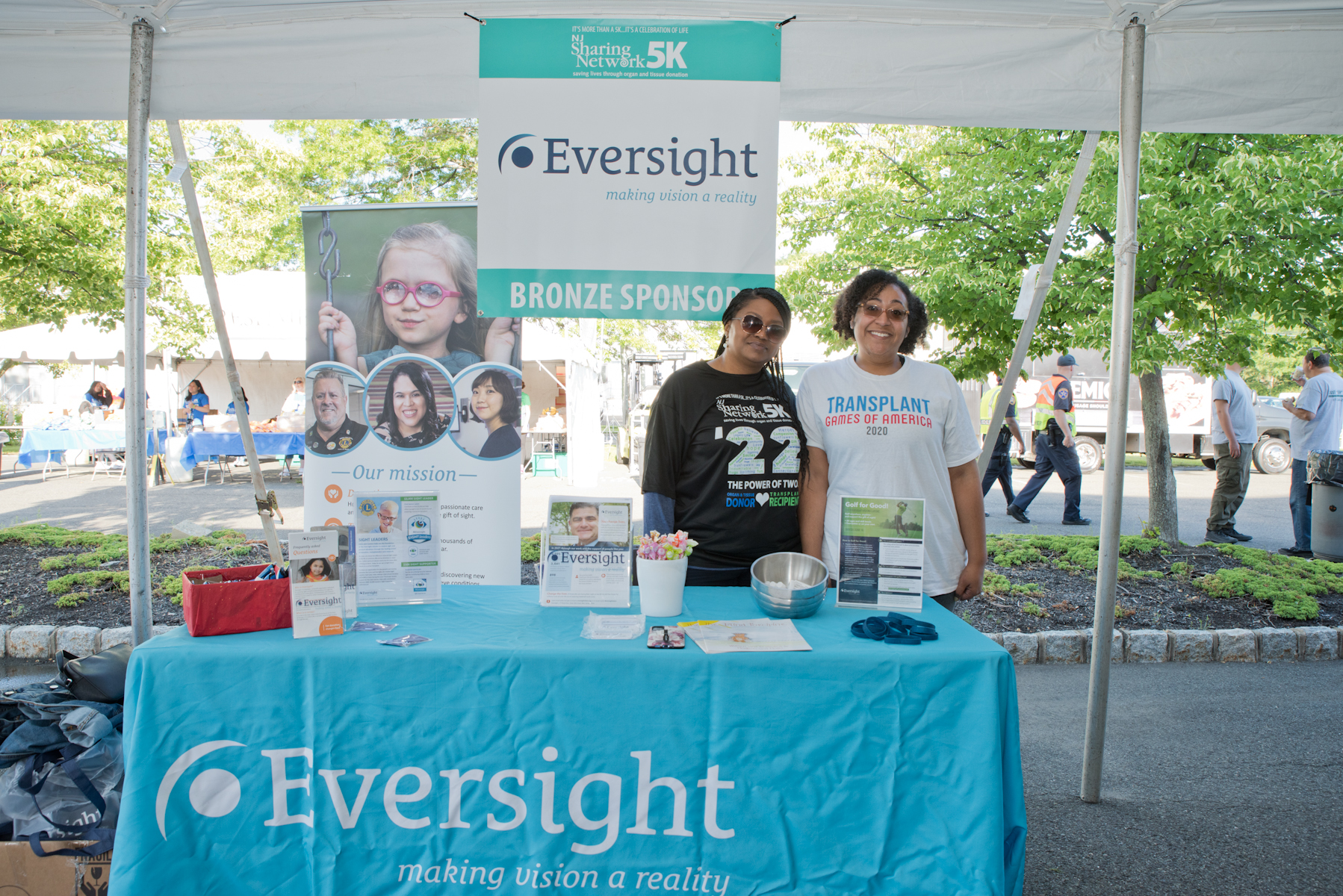 Eversight staff at NJ Sharing Network 5k