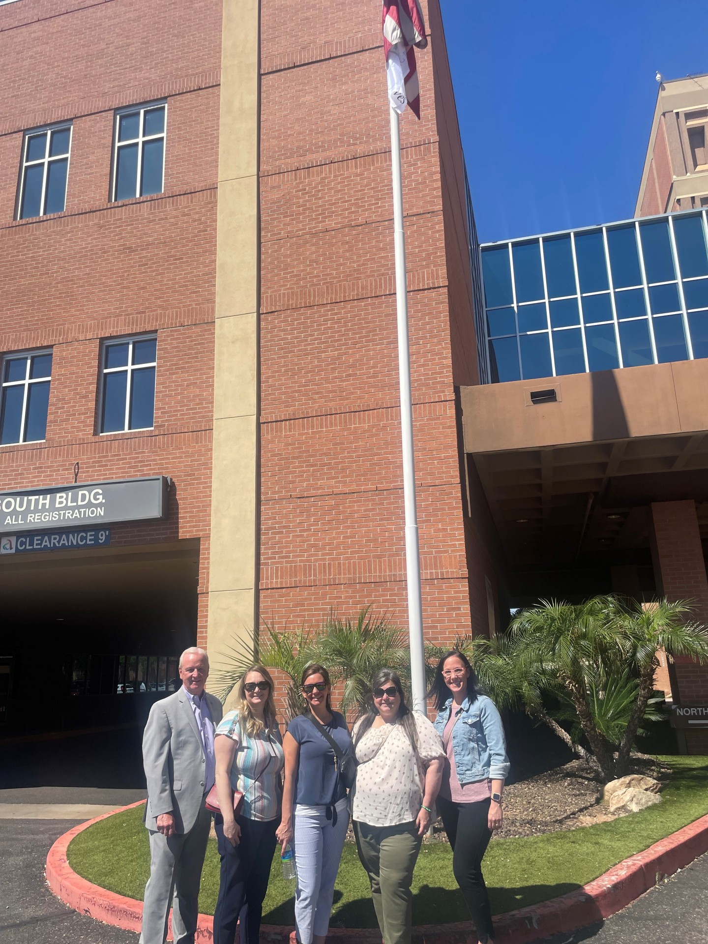 Flag raising at Donor Network of Arizona