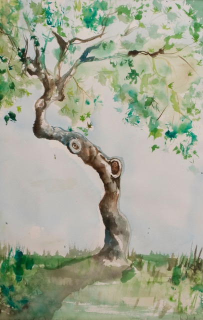 A Tree Called Life—watercolor Katie completed shortly before she died.
