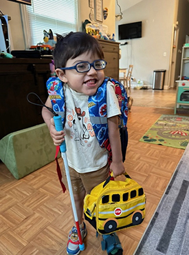 Oliver Chavez, a four-year-old cornea recipient from Indiana